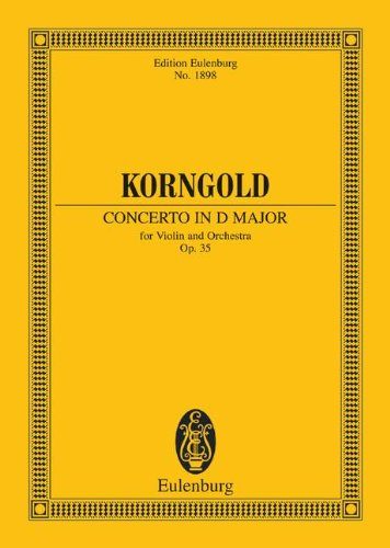 concerto in d major op35 for violin and orchestra study score