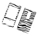 HTC Touch Pro CDMA Raphael XV6850 Verizon Snap-on Protector Hard Case Image Cover "Silver Zebra Pattern" Design