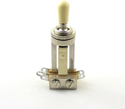 Switchcraft Long Straight 3-way Toggle Switch for Gibson Les Paul w/ Cream Tip