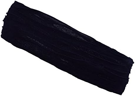 BNSE Headband - Breathable Sweatband for Sports - Women Yoga or Fashion Hollow Headwear,Comfortable Elastic Hair Accessories Black