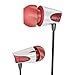 Mengo Bumps in-Ear Earphones [Ultra Bass] with Built-in Microphone for Smartphones (iPhone Samsung LG HTC Nokia iPod iPad) Silver – Retail Packaging
