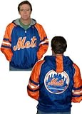 New York Mets MLB Hooded Pop Over Jacket