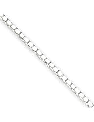 Sterling Silver 1.9mm Box Chain 9 Inches