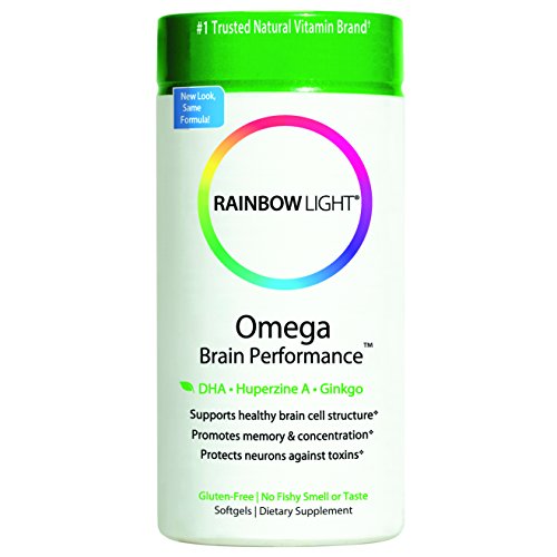Rainbow Light Omega Brain Performance Multivitamins, 400mg Softgels, 60 Count