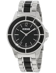 Versus by Versace Womens AL13LBQ809A999 Tokyo Black Dial Stainless Steel Bracelet Watch