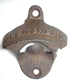 Rustic Cast Iron OPEN HERE Bottle Opener Vintage Style Wall Mount MAN CAVE