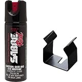 Sabre Pepper Foam Home Self-Defense Spray 2.5 oz with Mount