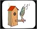 Mouse Pad with fins, singing, habitat, fish, birdhouse