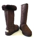 Ugg Australia 5815 Classic Women Tall Sheepskin Chocolate Boots Size 7