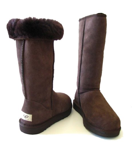 Ugg Australia 5815 Classic Women Tall Sheepskin Chocolate Boots Size 7 Review