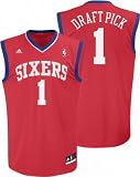 Adidas Philadelphia 76Ers Evan Turner Revolution 30 Replica Road Jersey Large