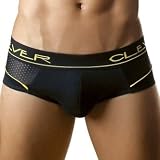Clever Cotton Mesh Brief Black