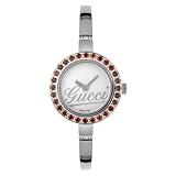 GUCCI Women's YA105535 105 Collection Petite Garnet Accented Watch