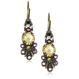 Sorrelli Tapestry Crystal Cluster Dangle Gold-Tone 
