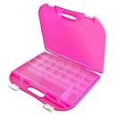 Dexas Loom Storage Lap Case, Pink/White