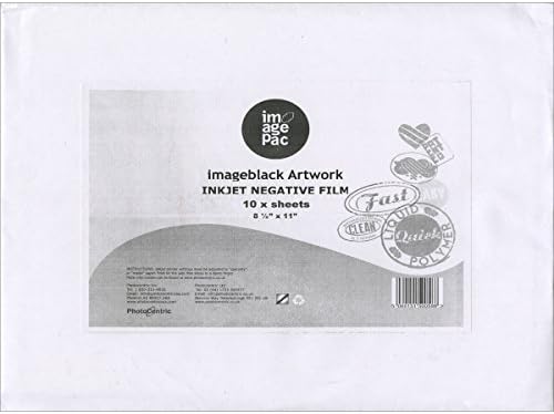 Imagepac Negative Film For Ink Jet Printers 8.5"X11" 10/Pkg-