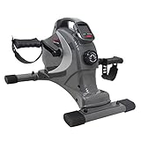 Sunny Health & Fitness SF-B0418 Magnetic Mini Exercise Bike, Gray