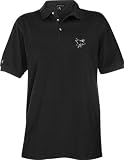 San Jose Sharks Black Classic Pique Stainguard Polo Shirt