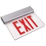 LED - Value Edge-Lit Exit Sign - AC and Emergency Operation - Exitronix V902-U-WB-RC-WH