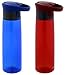 Contigo Autoseal Madison Water Bottle, 24 Ounce, Blue & Red (2 Pack)