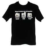 Simpsons Bart How to Stay Out of Trouble Mens T-Shirt