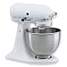 KitchenAid KSM75WH Classic Plus Tilt-Head 4-1/2-Quart Stand Mixer, White