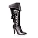 Ellie Shoes 33614 Pirate Black Adult Boots Size 10