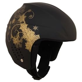 snow*star Ladies Women Ski Snowboard helmet Black & Gold - T�V/GS certified