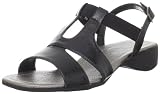 Annie Shoes Women's Savory Slingback Sandal,Black Rustic,11 C US
