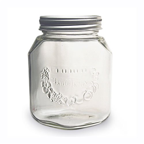 Leifheit Canning Supplies 6 X 1 Liter Glass Preserving Jars by Jelly Jars