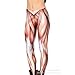 Ensasa Women's Graphic Printed Slim Pants Workout Tights Leggings, Flesh, Medium
