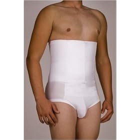 BELLY BUSTER! 12-inch Zip-N-Trim Brief Girdle for Men