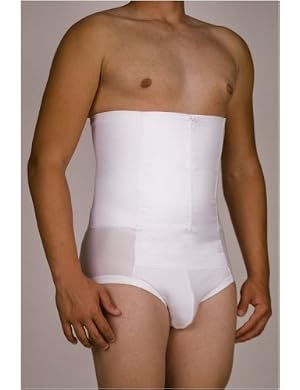 BELLY BUSTER! 12-inch Zip-N-Trim Brief Girdle for Men