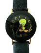 Looney Tunes Tweety watch - elegantly casual with classic black leather band