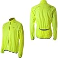 Mens More Mile Running Wind Water Resistant Jacket Fluorescent Yellow