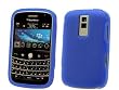 Premium Blue Silicone Cover Soft Rubber Gel Case for Rim Blackberry BOLD 9000 [Retail Packaging]