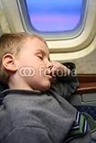 IMAGE OF Wallmonkeys Peel and Stick Wall Decals - Boy Sleeping in the Airplane - 72