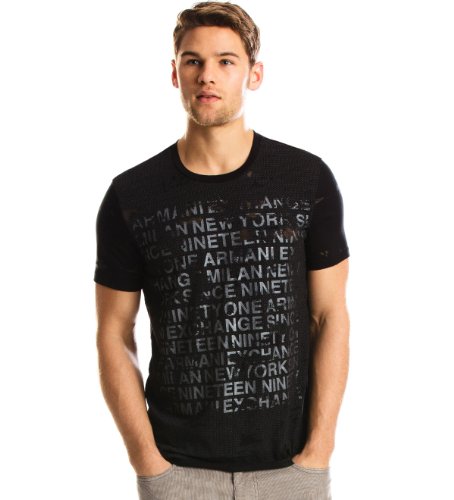 Armani Exchange Burnout Logo T-shirt