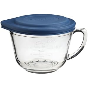 Click to buy Cool Kitchen Gadget: Kitchen Supply 2 Quart Glass Batter Bowl With Lid from Amazon!