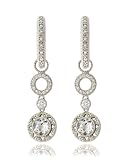 Jewelry : Double Round Stone Pave Diamond Earring Charm by Zasha Signature Jewelry
