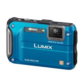 Panasonic DMC-FT4EB-A Rugged Compact Camera - Blue (12.1MP, 4.6x Optical Zoom) 2.7 inch LCD