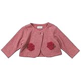 《H28年秋冬物》(日本製) Pample Mousse(パンプルムース) A/Cダブルフェイス花モチーフ付きボレロ 95cm/RE NO.DP-63204