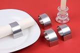 Produkt-Bild: CHG 3402-00 Serviettenringe 6er-Set / aus rostfreiem Edelstahl 18/0, &oslash; 4.2 - 6.5 cm / B = 1.8 - 3.6 cm
