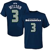 Russell Wilson Seattle Seahawks #3 NFL Youth Performance Mainliner Name & Number T-Shirt Jersey