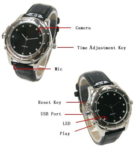 41IBmUDQAjL Spy DVR Watch   4GB Digital Video Recorder