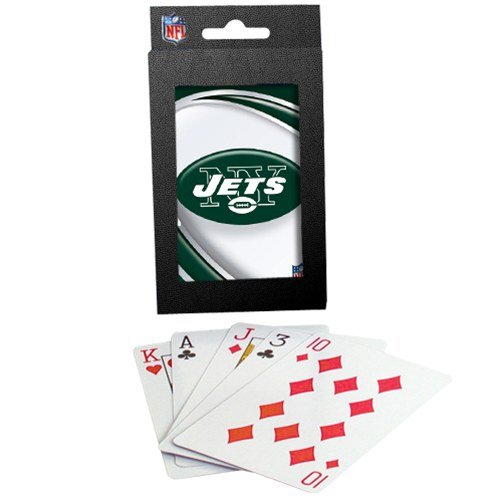 New York Jets Team Logo Vortex Design Playing Cards