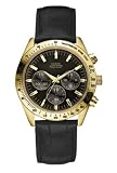 Guess Men\'s Leather Strap Watch