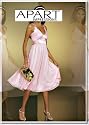 APART Chiffon Satin Cocktailkleid Rose (057)
