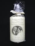 RUBY WEDDING ANNIVERSARY PERSONALISED CANDLE GIFT KEEPSAKE