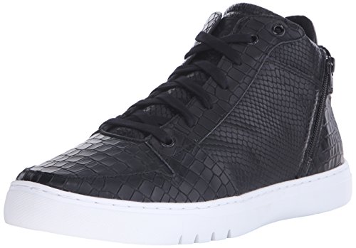 Creative Recreation Men's Adonis Mid Fashion Sneaker, Black Crocodile Snake, 10.5 M US